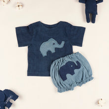 Load image into Gallery viewer, Elephant Patch Diaper Pant Set