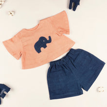 Load image into Gallery viewer, Elephant Patch Shorts Set