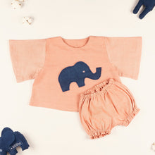 Load image into Gallery viewer, Elephant Patch Diaper Pant Set